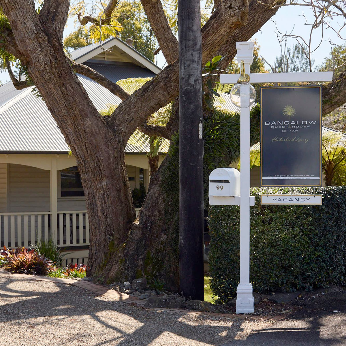 Bangalow Guesthouse guest information book for boutique accommodation near Byron Bay hinterland